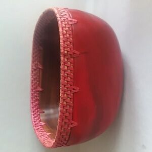 Red Wood Basket